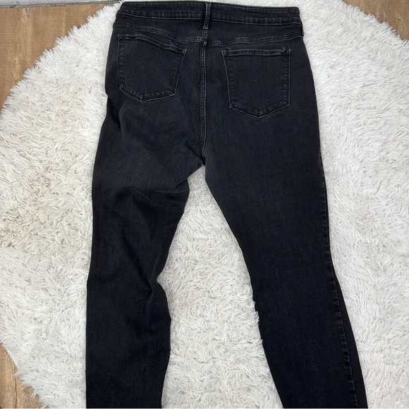 Old Navy Black Power Slim Straight Jeans High Rise 18 - Picture 6 of 7
